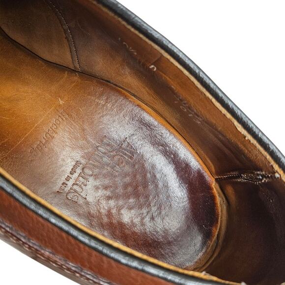 Allen Edmonds 10.5 Stockbridge Black Leather Lace Up Loafer Career Classic main image 6